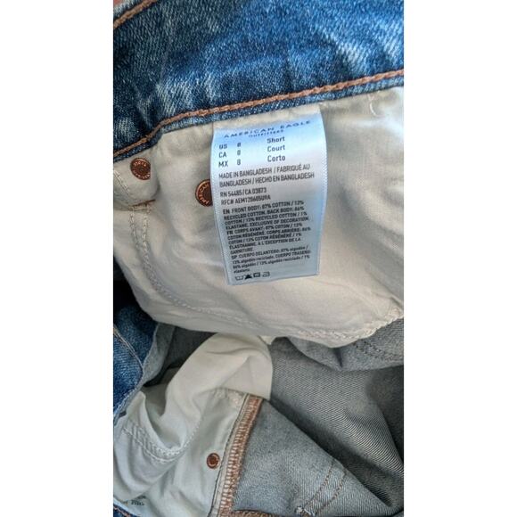 NWT American Eagle Strigid Bandana Print LowRise Ex-Boyfriend Jeans Size 8 Short - Picture 6 of 10
